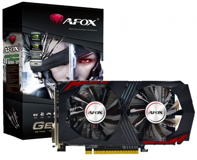 Видеокарта PCI-E Afox GeForce GTX750 Ti (AF750TI-4096D5H1-V2) 4GB GDDR5 128bit 28nm 1020/5400MHz DVI-D/HDMI/D-Sub RTL