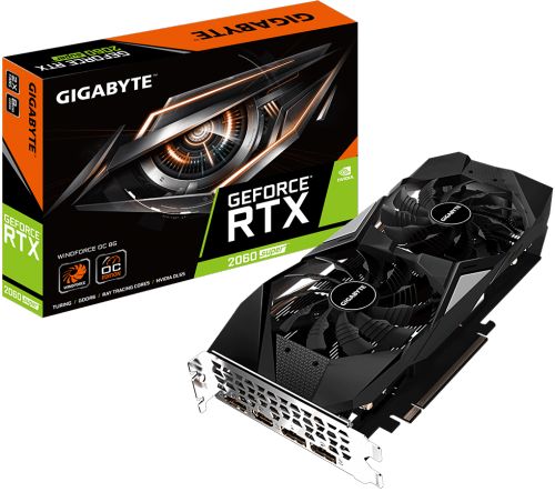 

Видеокарта PCI-E GIGABYTE GeForce RTX 2060 SUPER WINDFORCE OC, GeForce RTX 2060 SUPER WINDFORCE OC