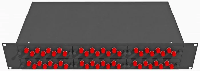 TopLAN КРС-Top-2U-48FC/U-OS2-BK