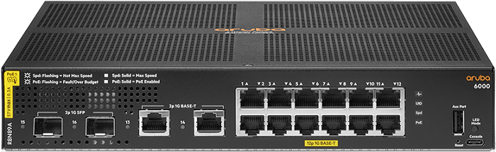 

Коммутатор Aruba 6000 R8N89A 12G CL4 2SFP 139W, 6000