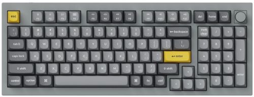 Клавиатура Keychron Q5-N2-RU RGB подсветка, синий свитч, 97 кнопок, серая, цвет белый
