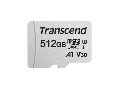 

Карта памяти MicroSDXC 512GB Transcend TS512GUSD300S-A 300S, A1/UHS-I/V30/U3/Class 10, 95/40MB/s, TS512GUSD300S-A