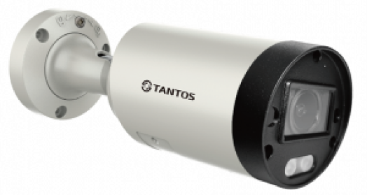 Видеокамера IP Tantos TSi-Pn253VZ уличная цилиндрическая с ИК подсветкой, 2-мегапиксельная видеокамера ip tantos iшар плюс wi fi компактная с ик подсветкой 2мп 1920х1080