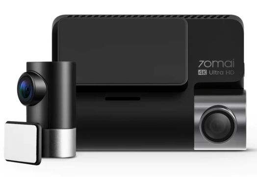 Видеорегистратор 70mai Dash Cam 4K A800S-1 c камерой заднего вида, цвет черный