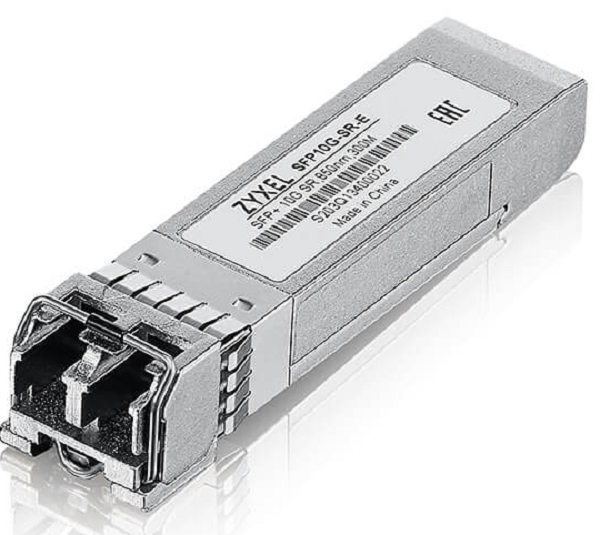 

Трансивер ZYXEL SFP10G-SR-E multi mode, SFP+, Duplex LC, 850nm, 300 м, SFP10G-SR-E