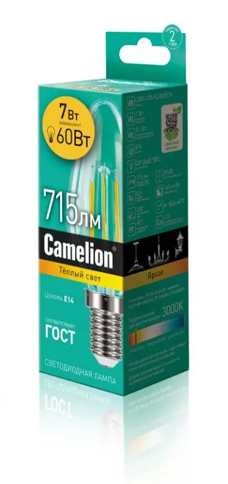 Camelion LED7-C35-FL/830/E14