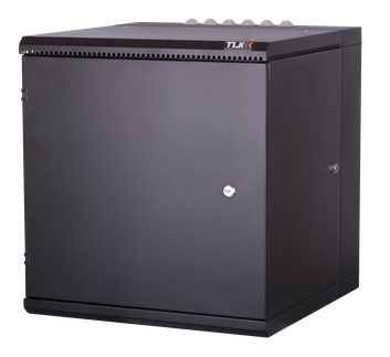 Шкаф настенный 19, 12U TLK TWM-126060-M-BK двухсекционный , металлическая дверь, промышленный, степень защиты IP55, Ш600хВ638хГ600мм, черный.