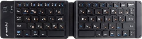 Клавиатура беспроводная Gembird KBW-6 67кн., Bluetooth, складная, ультра тонкая