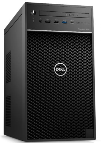 Компьютер Dell PRECISION T3650 MT i7-10700/16GB/256GB SSD/1TB/T1000 4GB/KBD RUS/mose/Linux/black, цвет черный