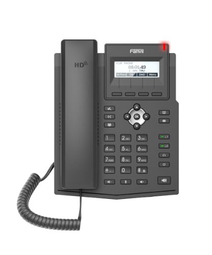 Телефон VoiceIP Fanvil X1SP 2xEthernet 10/100, LCD 148x48, 2 аккаунта SIP, G722, Opus, Ipv-6, порт д