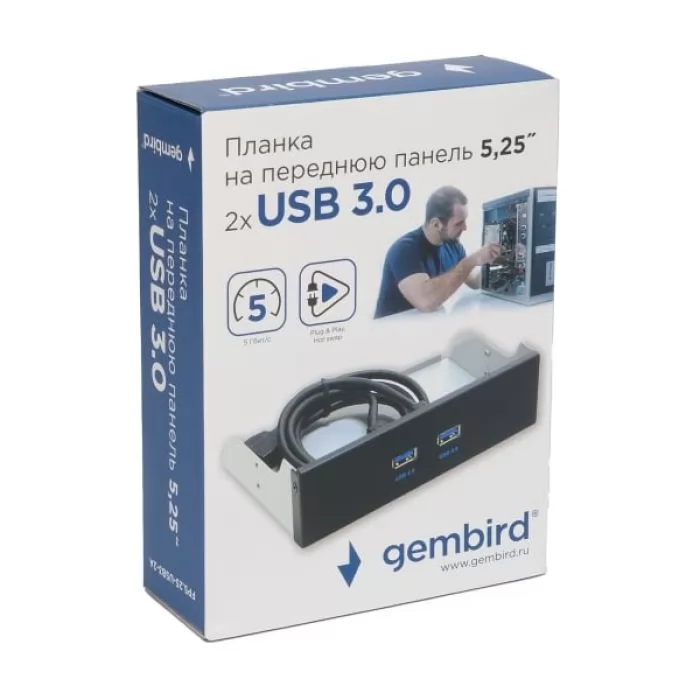Gembird FP5.25-USB3-2A