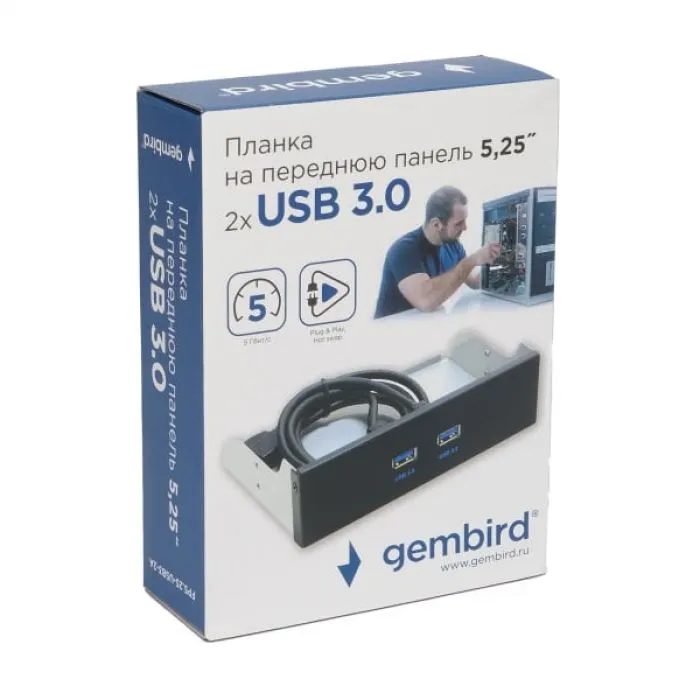 Gembird FP5.25-USB3-2A