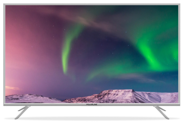 Телевизор LED POLARLINE 65PU51TC-SM 65" серебристый 4K Ultra HD 50Hz DVB-T DVB-T2 DVB-C WiFi Smart TV (RUS)