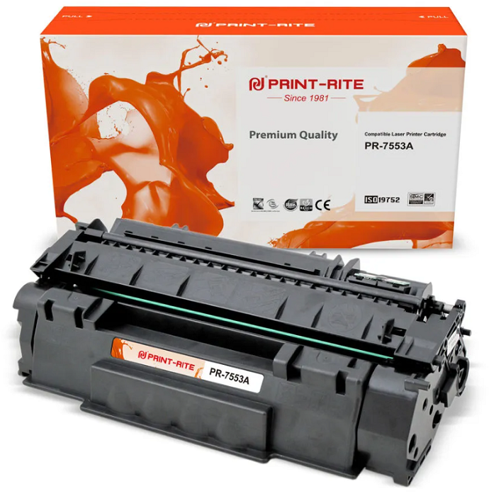 Картридж Print-Rite PR-7553A Q7553A черный (3000стр.) для HP P2014/P2015/M2727