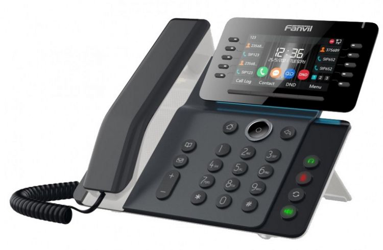 Телефон SIP Fanvil V65 20 линий SIP,2х10/100/1000,4,3
