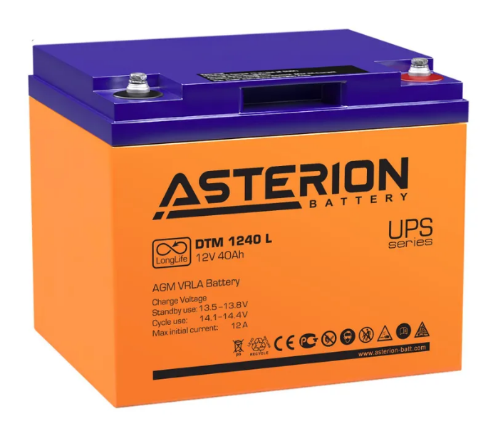 Батарея Asterion DTM 1240 L NC для ИБП - фото 1