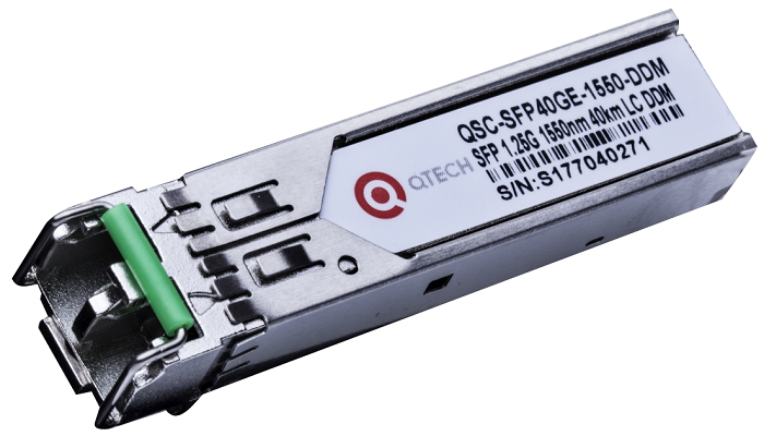 

Трансивер QTECH QSC-SFP40GE-1550-DDM-I 40км, 1,25Гбит/c, Tx=1550nm, LC, DFB, SM, DDM, индустриальный, QSC-SFP40GE-1550-DDM-I