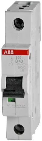 Автоматический выключатель ABB 2CDS251001R0405 S201 1P 40A (B) 6kA