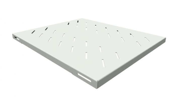 

Полка SNR SNR-SHELF-08055-250G стационарная усиленная для шкафов глубиной 800мм (глубина полки 550мм), нагрузка 250кг, серая, SNR-SHELF-08055-250G