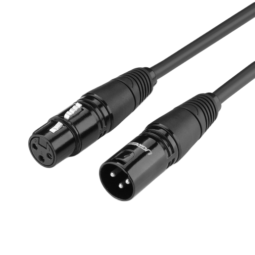 Кабель UGREEN AV130 Cannon Male to Female Microphone Extension Audio Cable. Длина: 5 м. Цвет: черный 15pin vga male to vga female extension cable suitable for transmitting computers hdtv anti interference double magnetic ring