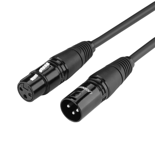 Кабель UGREEN AV130 Cannon Male to Female Microphone Extension Audio Cable. Длина: 5 м. Цвет: черный db9 serial cable rs232 extension cable female to female male to female male to male non cross type port line