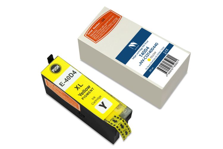 

Картридж струйный NVP NV-C13T40D440 T40D4 Yellow для Epson SureColor SC-T5100/T3100 (50 мл), NV-C13T40D440