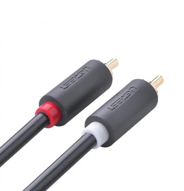 

Кабель видео UGREEN AV104 2RCA Male to 2RCA Male Cable. Длина: 2 м. Цвет: черный, AV104