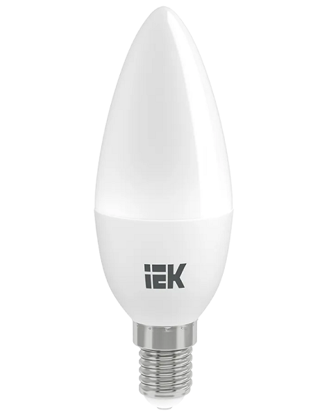 

Лампа светодиодная IEK LLE-C35-7-230-30-E14 ECO C35 7Вт свеча 3000К E14 230В, LLE-C35-7-230-30-E14