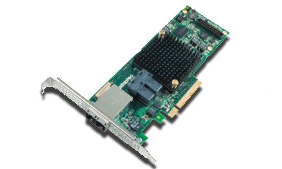 Контроллер SAS Adaptec ASR-8885 SGL 2277000-R (PCI-E v3 x8, LP,SAS 12G,RAID 0,1,10,5,6,50,16port(int2*SFF8643+ext2*8644),1Gb, Каб.отдельно) адаптер rsc rr1u e8 riser card pci e x8 1u
