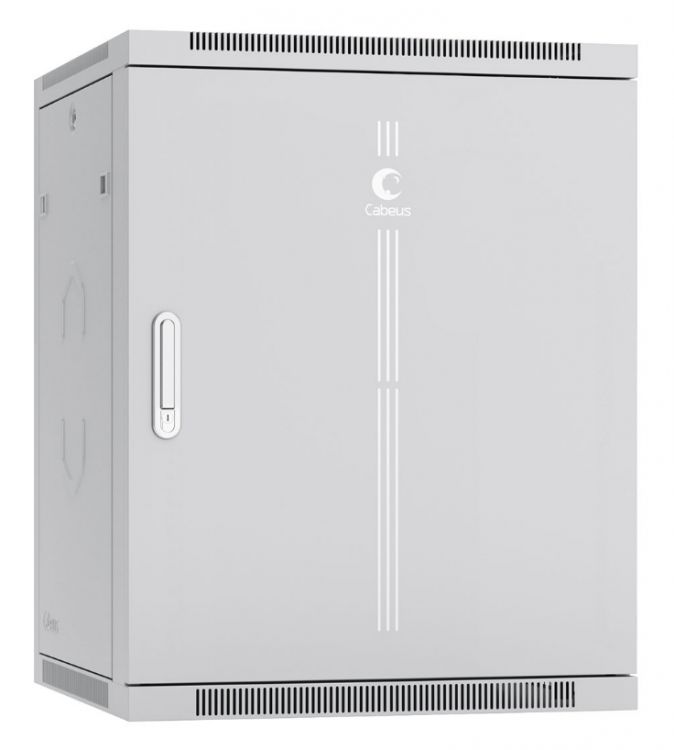 

Шкаф настенный 19", 15U Cabeus SH-05F-15U60/35m-R 600x350x769mm (ШхГхВ) дверь металл, цвет серый (RAL 7035), SH-05F-15U60/35m-R
