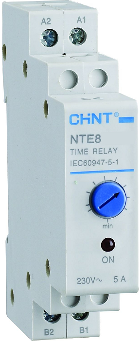 Реле времени CHINT 258459 NTE8-120B (задержка времени включения) 12-120с 1НО AC 230В (R)