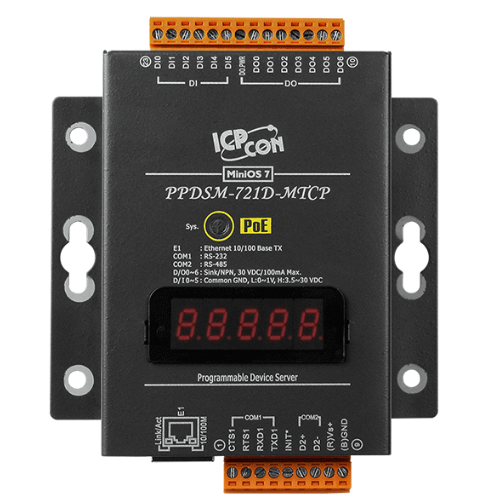 

Преобразователь ICP DAS PPDSM-721D-MTCP CR with Metal Case, PPDSM-721D-MTCP CR