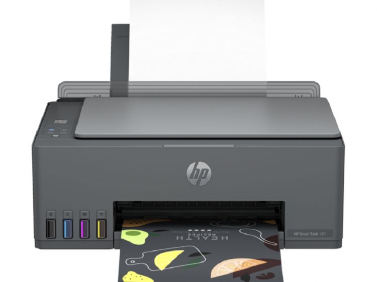 

МФУ струйное цветное HP Smart Tank 581 4A8D4A 12(5)ppm, USB/Wi-Fi, Smart Tank 581