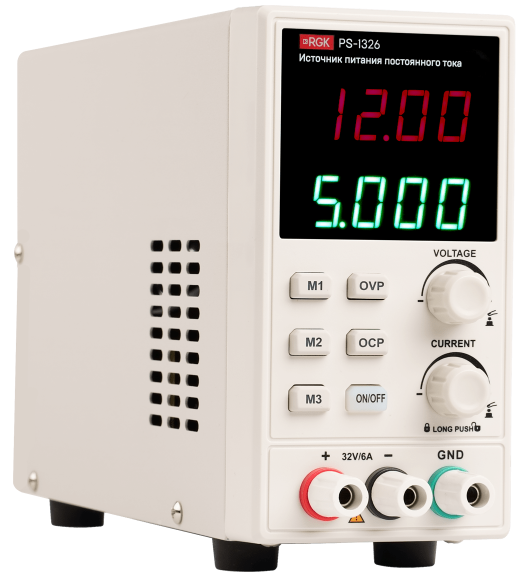 Источник питания RGK PS-1326 0,01 В - 32 В/0,001 А до 6 А, работает от сети 110 В или 220 В