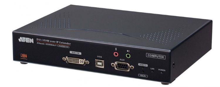 

Удлинитель Aten KE6900AiT-AX-G DVI-I KVM-удлинитель с доступом по IP и Интернет с поддержкой одного дисплея (передатчик), KE6900AiT-AX-G