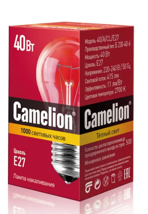 Camelion 40/A/CL/E27