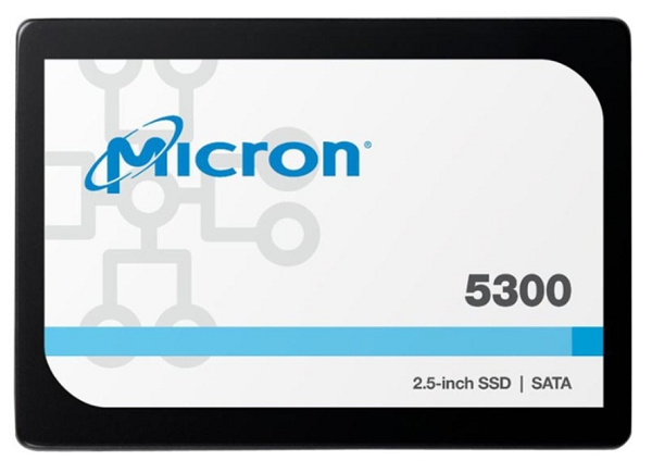 Накопитель SSD 2.5'' Micron MTFDDAK3T8TDT-1AW1ZABYY 5300 MAX 3.84TB SATA 6Gb/s TLC 540/520MB/s IOPS 95K/34K MTBF 3M