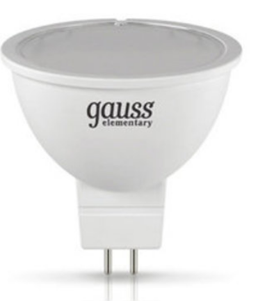 

Лампа светодиодная Gauss 13517 LED Elementary MR16 GU5.3 7W 3000K 1/10/100, 13517