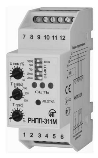 

Реле Новатек-Электро 3425601311 напряжения РНПП-311М трехфазное регулируемое dip-переключение выбора режимов крепление на DIN-рейку ЕЛ11-13, 3425601311