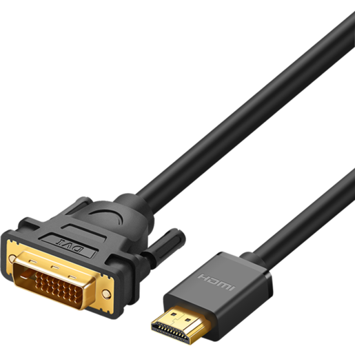 

Кабель интерфейсный HDMI-DVI UGREEN 11150 1,5 м, черный, 11150