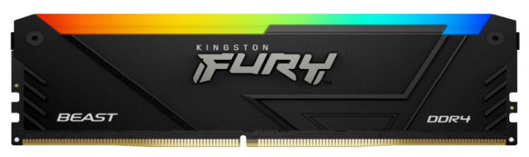 Модуль памяти DDR4 8GB Kingston FURY KF437C19BB2A/8 Beast RGB Black XMP 3733MHz CL19 1RX8 1.35V 288-pin 8Gbit
