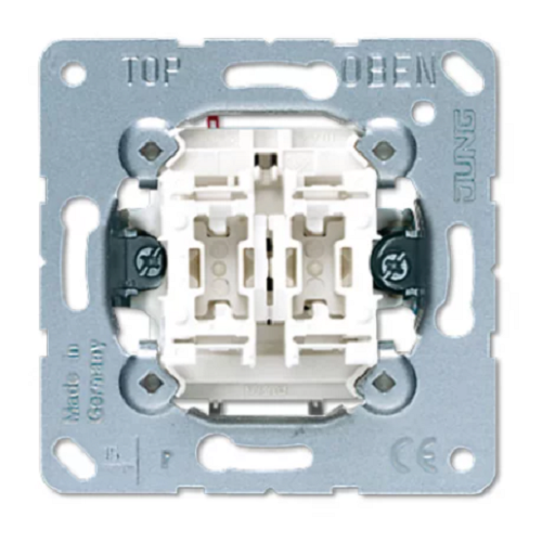 

Переключатель Jung 509U Мех 2-клавишный, 509U