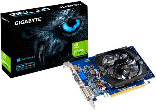 

Видеокарта PCI-E GIGABYTE GeForce GT 730 (GV-N730D3-2GI 3.0), GeForce GT 730 (GV-N730D3-2GI 3.0)