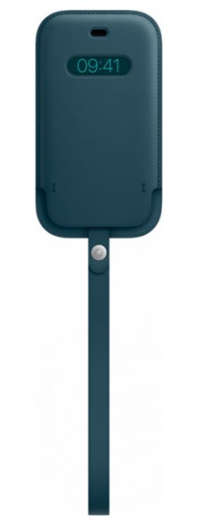 цена Чехол Apple Leather Sleeve with MagSafe MHMQ3ZE/A для iPhone 12 mini, baltic blue