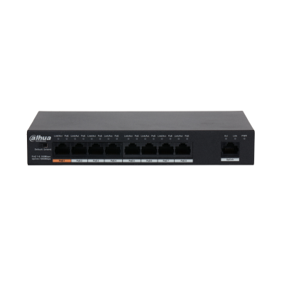 

Коммутатор PoE Dahua DH-PFS3009-8ET1GT-96 9-портовый неуправляемый, DH-PFS3009-8ET1GT-96