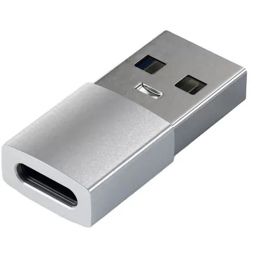 

Адаптер Satechi ST-TAUCS USB Type-A to Type-C, серебристый, ST-TAUCS