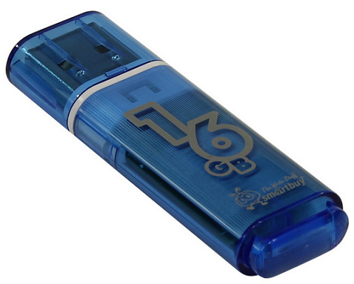 

Накопитель USB 2.0 16GB SmartBuy SB16GBGS-B Glossy синий, SB16GBGS-B