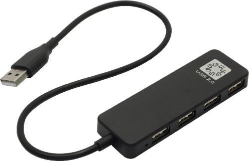 Концентратор USB 20 5bites HB24-209BK 4USB 20 33cm black 27000₽