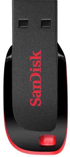 Накопитель USB 2.0 32GB SanDisk Cruzer Blade SDCZ50-032G-B35 черный/красный