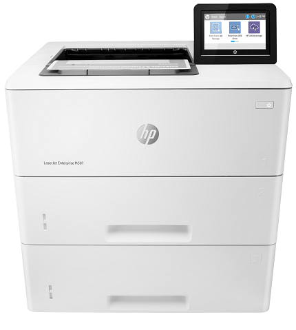 Принтер лазерный черно-белый HP LaserJet Enterprise M507x 1PV88A A4, 43стр/мин (34 изобр. в дуплексе), авто.двустор.печать, 4.3" сенс.экран, доп.лоток